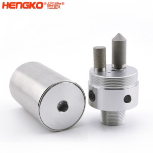 316不銹鋼樣氣過(guò)濾器耐高壓高強(qiáng)度易清洗，用于污水管道氣體檢測(cè)分析高溫氣體取樣探頭過(guò)濾器