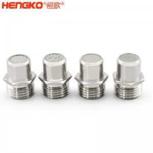 5 10 30 40微米醫(yī)用級粉末燒結(jié)不銹鋼316L直列式過濾器氧氣回路通風機過濾用