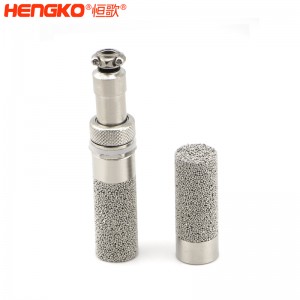 工廠不銹鋼溫濕度傳感器探頭外殼_溫濕度通氣孔帶電纜密封套一體成型無縫對(duì)接
