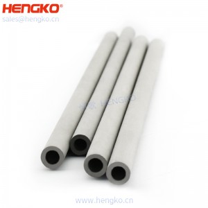 恒歌定制加工微米粉末多孔金屬過(guò)濾器元件(氮?dú)鈹U(kuò)散器管)