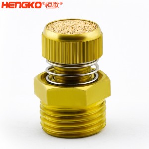 廠家批發(fā)HSD型可調(diào)節(jié)青銅消聲消音器多規(guī)格耐高溫消音降噪，用于電磁閥氣動(dòng)靜音器接頭