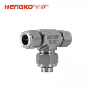卡套式T型氣體過(guò)濾器316L不銹鋼高壓高精度過(guò)濾閥三通過(guò)濾器
